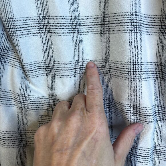 Carolina Belle Longline Open Front Boyfriend Plaid Blazer Lined Size XL Office - Picture 11 of 12